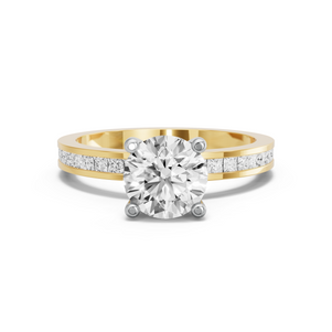 Image for Round Surprise diamond Ring with Channel band