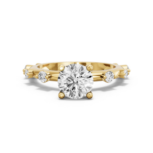 Image for Round Surprise diamond Ring with Floating Station band
