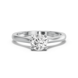 Image for Round Surprise diamond Ring with Knife Edge Cathedral band