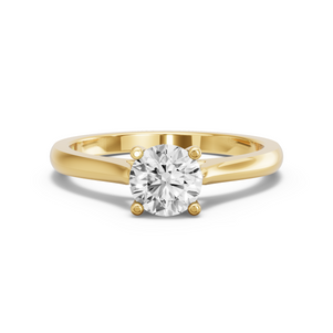 Image for Round Surprise diamond Ring with Knife Edge Cathedral band