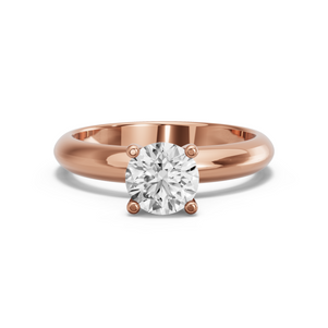 Image for Round Surprise diamond Ring with Knife Edge Solitaire band