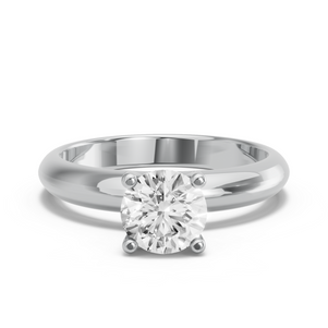 Image for Round Surprise diamond Ring with Knife Edge Solitaire band