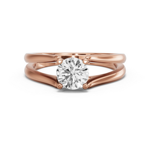 Image for Round Surprise diamond Ring with Split Ring Solitaire band