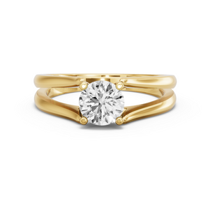 Image for Round Surprise diamond Ring with Split Ring Solitaire band