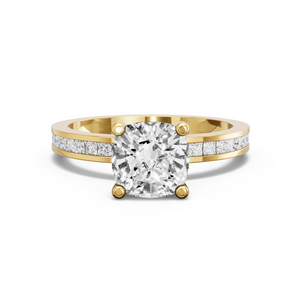Image for Cushion Surprise diamond Ring with Channel band