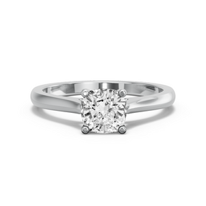 Image for Cushion Surprise diamond Ring with Knife Edge Cathedral band
