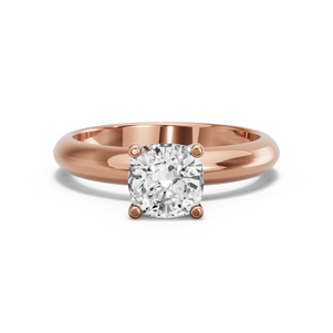 Image for Cushion Surprise diamond Ring with Knife Edge Solitaire band