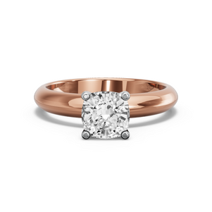 Image for Square Cushion Surprise diamond Ring with Knife Edge Solitaire band