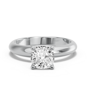 Image for Cushion Surprise diamond Ring with Knife Edge Solitaire band