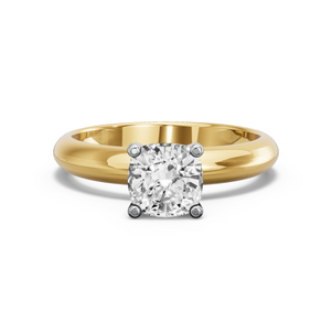 Image for Square Cushion Surprise diamond Ring with Knife Edge Solitaire band