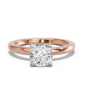 Image for Square Cushion Surprise diamond Ring with Solitaire band