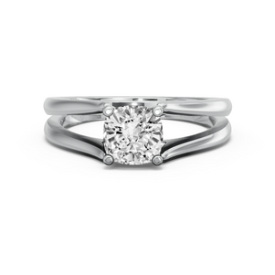 Image for Cushion Surprise diamond Ring with Split Ring Solitaire band