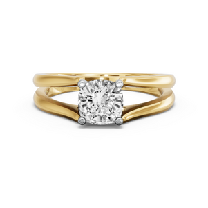 Image for Cushion Surprise diamond Ring with Split Ring Solitaire band