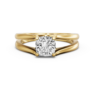 Image for Cushion Surprise diamond Ring with Split Ring Solitaire band