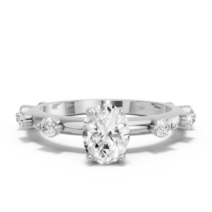 Image for Oval Tulip Basket Ring with Floating Station band