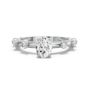 Image for Oval Tulip Basket Ring with Floating Station band