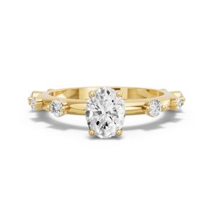 Image for Oval Tulip Basket Ring with Floating Station band