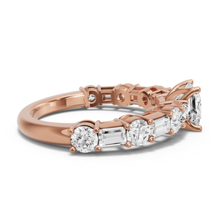 Image for Princess Tulip Basket Ring with Alternating Baguette band