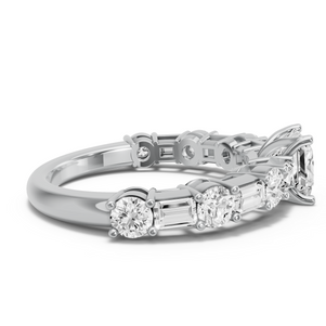 Image for Princess Tulip Basket Ring with Alternating Baguette band
