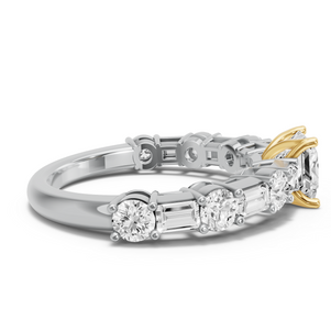 Image for Princess Tulip Basket Ring with Alternating Baguette band