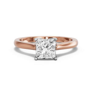 Image for Princess Tulip Basket Ring with Knife Edge Cathedral band