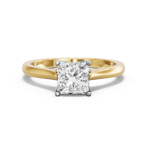 Image for Princess Tulip Basket Ring with Knife Edge Cathedral band