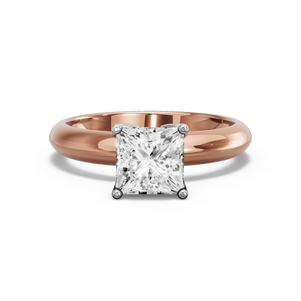 Image for Princess Tulip Basket Ring with Knife Edge Solitaire band