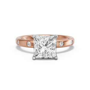 Image for Princess Tulip Basket Ring with Sleek Accent band