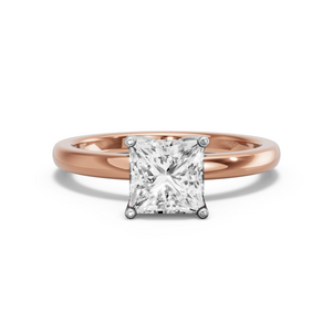 Image for Princess Tulip Basket Ring with Solitaire band