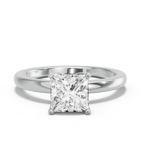 Image for Princess Tulip Basket Ring with Solitaire band