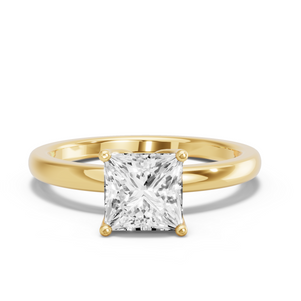 Image for Princess Tulip Basket Ring with Solitaire band