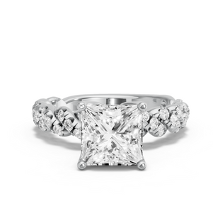 Image for Princess Tulip Basket Ring with Twist Pave band