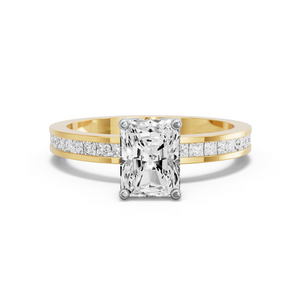 Image for Radiant Tulip Basket Ring with Channel band