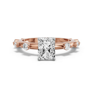 Image for Radiant Tulip Basket Ring with Floating Station band