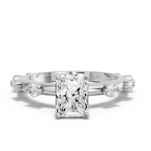 Image for Radiant Tulip Basket Ring with Floating Station band