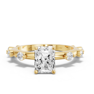 Image for Radiant Tulip Basket Ring with Floating Station band