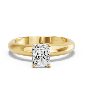 Image for Radiant Tulip Basket Ring with Knife Edge Solitaire band