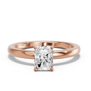 Image for Radiant Tulip Basket Ring with Solitaire band