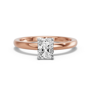 Image for Radiant Tulip Basket Ring with Solitaire band