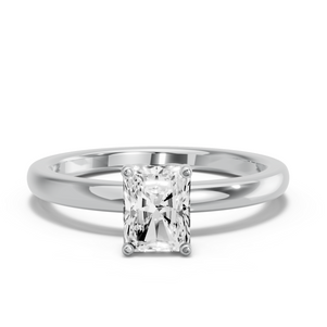 Image for Radiant Tulip Basket Ring with Solitaire band