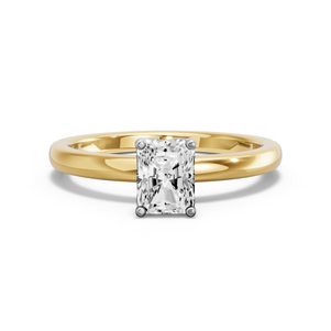 Image for Radiant Tulip Basket Ring with Solitaire band