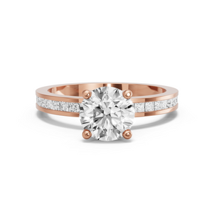 Image for Round Tulip Basket Ring with Channel band