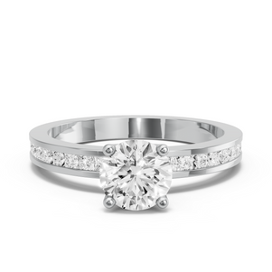 Image for Round Tulip Basket Ring with Channel band