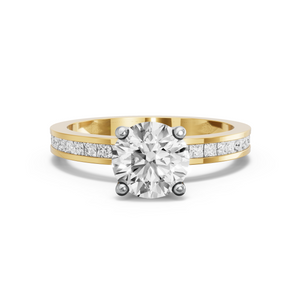 Image for Round Tulip Basket Ring with Channel band