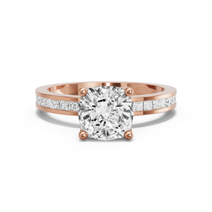 Image for Cushion Tulip Basket Ring with Channel band