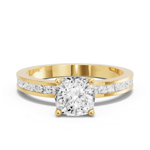 Image for Cushion Tulip Basket Ring with Channel band