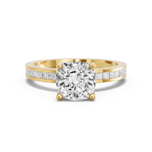 Image for Cushion Tulip Basket Ring with Channel band
