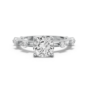 Image for Square Cushion Tulip Basket Ring with Floating Station band
