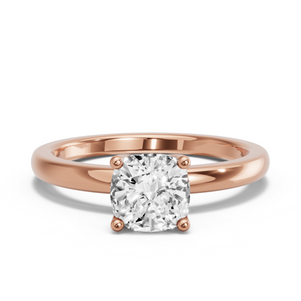 Image for Cushion Tulip Basket Ring with Solitaire band