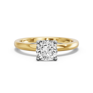 Image for Cushion Tulip Basket Ring with Solitaire band